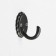Hook furniture tundra TKO018, one -rod, black, 8 pcs TMP
