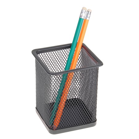 A glass for handles, square, metal mesh, black