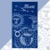Terry Ethel towel "Zodiac Signs: Taurus" Blue, 67x130 cm, 100% cotton, 420g/m2