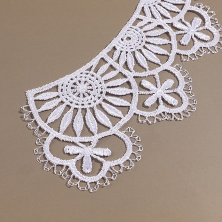 Collar sewing, guipyur, 23 × 7.5 cm, white color-3