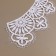 Collar sewing, guipyur, 23 × 7.5 cm, white color