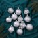 Set of balls plastic D-6 cm, 12 pcs "Laurent" silver