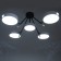 Luga "Lag" 5XLED 120W 3000-6000K black and white 81x81x30 cm Bayerlux