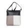 Female bag, artificial leather, 220x235x70 cm, black/coffee shop