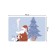 A set of napkins for setting the table "Santa Claus under the Christmas tree", rectangular, rounded edges, size 30x46 cm, 4 pcs