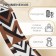 Strap string “Geometry”, 38 mm, 3 ± 0.1 m, black-brown color