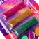 Makeup for the face and body, 4 colors + 3 gels with sparkles + applicator