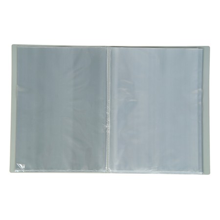 Folder with 60 A4, 500 microns, calligrata, texture "Sand", gray-1