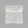 Beads for creativity plastic "Ball with rhinestones" white-silver set 20 grams 0.8x0.8x0.8 cm 10428
