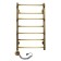 Domoterm electric heated towel rail "Orpheus", 400 x 700 mm, 7 crossbars, left, bronze