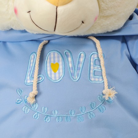 Soft toy "Bear" in a jacket, 95 cm, white color-2