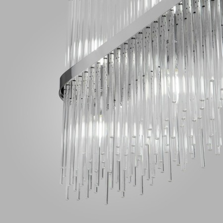 Suspended Bogate’s Allure 485/10, E14, 10x60W, 1200x170 mm, chromium color-2