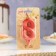 Candle in the Cake "Fine", number "8", red metallic, 6.5 cm