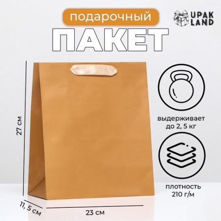 Laminated “brown” packet, 23 x 27 x 11.5 cm