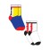 Socks for a girl, size 34-36 - 2 pairs