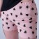 Female home set (T -shirt/shorts), black/pink color, size 42