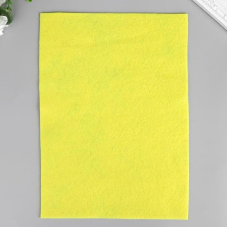 Soft felt "yellow" 1 mm (set of 10 sheets) A4 format format-1