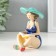 Souvenir Polystone "Pill in a blue swimsuit, in a hat, reads the book" 8.5x6.5x10 cm