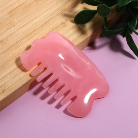 Gouas massage "Saw", 8.5 × 5 cm, pink color-2