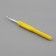 Knitting hook, with a plastic handle, d = 5.5 mm, 14 cm, yellow color