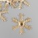 Decor for creativity "Snowflake" gold, 6 cm (set 6 pcs)