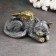 Piggy bank "Kitten Angel" 21x12cm, silver with gilding