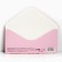 Rosa money envelope, 16.5 × 8 cm