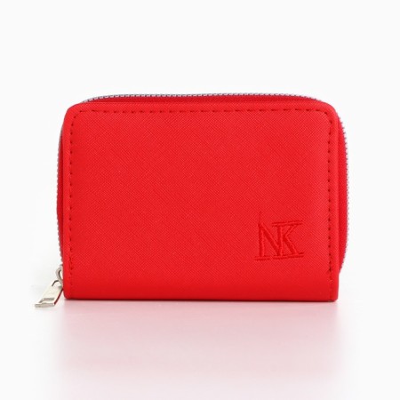 Women's wallet NK, 12x8 cm, red color-2
