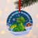 Christmas tree pendant fluorescent "Happy New Year", 12 x 12 cm