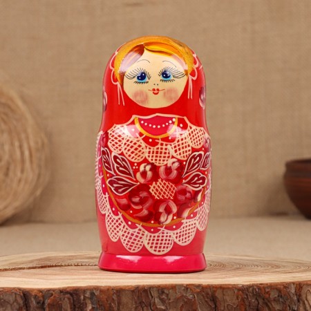 Nestia "Nadia", red-pink dress, 5 doll, 19 cm-2