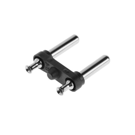 Reinforcement of the fork, 16 A, 250 V, diam. pin 4.8 mm, black, set (100 pcs)-1