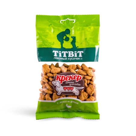 Titbit cracker for dogs, with duck meat, 100 g-8