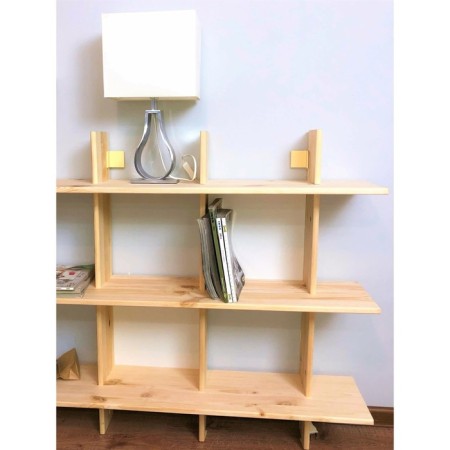 Shelf hinged riff, 90x22x90, pine array-9