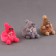 Soft toy "Doll" in a hat, on a key fob, 11 cm, color mix