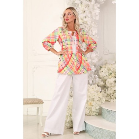 Female blouse, size 42, orange color-1
