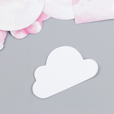 Stickers for creativity "Pink Clouds" set 46 pcs 4.4x4.4x1.1 cm-2