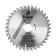 Disk of tundra wood, standard cut, 190 x 32 mm (rings at 22.20.16), 36 teeth