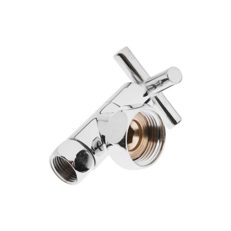 Corner valve for the TIM KV10-LFF042 towel rail, VE.1 "X1/2", handle cross, chrome, 2 pcs.-1