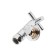 Corner valve for the TIM KV10-LFF042 towel rail, VE.1 "X1/2", handle cross, chrome, 2 pcs.