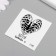 Tattoo on the body black "heart. Rybra. Always with you" 6x6 cm