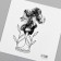 Black body tattoo "Black. Sanding clock" 6x6 cm