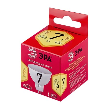 LED LED era Red Line "Sofit", 7 W, GU5.3, 560 lm, 2700k, glow warm white-1