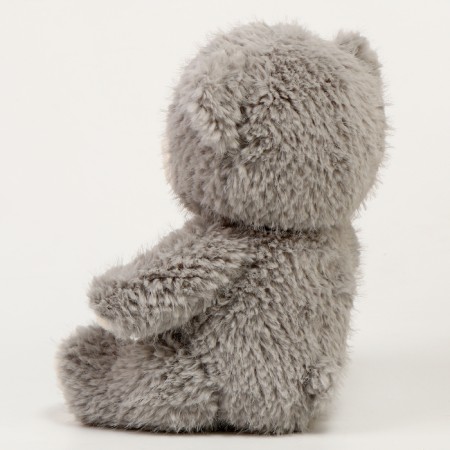 Soft toy "Bear" with a bow, 24 cm, gray color-3