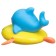 Clothing toy for a bathtub with a spray "Dolphin", Kroshka I
