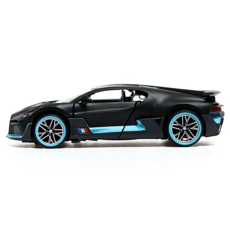 Metal car "coupe", 1:32, doors, hood, trunk, inertia, black color are opened-1