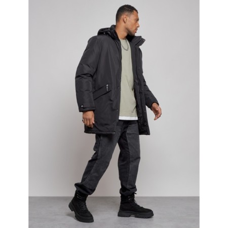 Extensive male winter park, size 52, black color-2