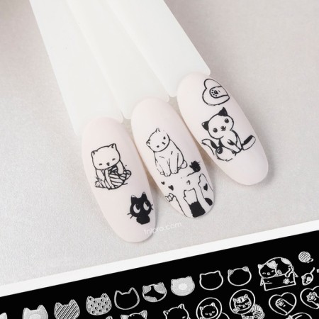 TNL Premium mini kitty stamping plate-2