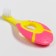 Children's toothbrush, nylon, with a limiter, pink color