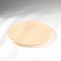 Ivory plate, glass, d = 28 cm, beige color