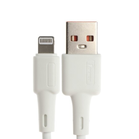 ONE Depot S33W, Lightning - USB, 2.4 A, 1 meter, silicone braid, white-1